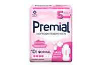 Прокладки Premial женские гигиенические с крылышками Normal 10 шт (24уп/кор)