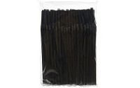 Трубочки для коктейля 8х240 с изгибом черные МК /21х250шт/ (5250)