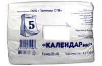 Фасовка ПНД 28х40 Календарь пласт (7200) 7 мкм