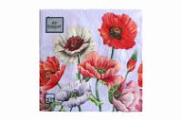 Салфетки 33х33 3 - слойн. Art Bouquet 20 шт (12 уп) Поле маков