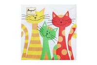 Салфетки 33х33 3 - слойн. Art Bouquet 20 шт (12 уп) Декоративные коты
