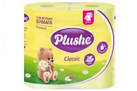 Туалетная бумага PLUSHE Classic 2-х сл. 18м (4рул) Ромашка пастель (12уп)