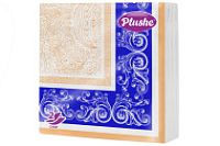 Салфетки 33х33 2-слойн. (PLUSHE Premium Decor) 20л/30уп "Синий"