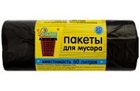 Мусорные 60лит 20шт (Экстра) 8мкм (45уп)