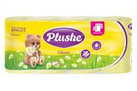 Туалетная бумага PLUSHE Classic 2-х сл. 18м (8рул) Ромашка пастель (8уп)