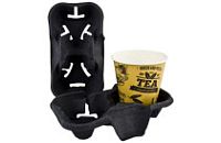 Держатель для 2-х стаканов 193х108х42 Чёрный