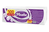 Салфетки 24х24 1-слойн. (PLUSHE) 500л/4уп Белые classic