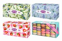 Салфетки в коробке PLUSHE 2-слойные V-сложение 100шт (35уп)