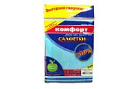 Салфетка из вискозы 25х30 "Комфорт" 3 шт (30уп)