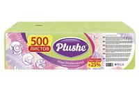 Салфетки 24х24 1-слойн. (PLUSHE) 500л/4уп Пастель Салатовые