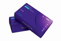 Перчатки нитриловые неопудр.смотр. MEDIOK L /10х100шт/ (10) фиолетовые 3,5 гр (INDIGO)