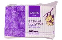 Бумфа Ватные палочки АМРА в пакете 400 (12уп)