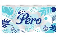 Туалетная бумага PERO Light 3-х сл. 14м (8рул) (12уп)