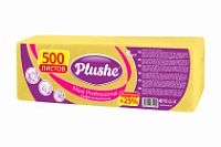 Салфетки 24х24 1-слойн. (PLUSHE) 500л/4уп Интенсив Желтые
