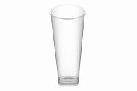 Стакан прозрачный Bubble Cup с квадратным дном 650 мл.д.90мм.h179мм 24уп. по 10шт.