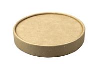 Крышка для креманки/супницы Uni 350мл бумажная Крафт /d=95 mm/ РМП