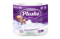 Туалетная бумага PLUSHE Classic 2-х сл. 18м (4рул) Белое сплошное (12уп)