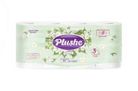 Туалетная бумага PLUSHE Delux Light 3-х сл. 15м (8рул) Жасмин (8уп)