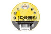 МЛ Изолента ПВХ 15 мм х 20 м желтая AVIORA