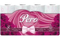 Туалетная бумага PERO ROSE 3-х сл. 16,3м (8рул) (12уп)