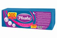 Салфетки 24х24 1-слойн. (PLUSHE) 500л/4уп Интенсив Синие