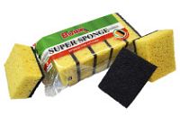 Губка для посуды ВОЯЖ "Super sponge- 5" (90х63х33) (50уп)