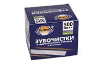 Зубочистки в индивид. упаковке с ментолом АВИОРА Бум.уп. в карт. кор. (50уп)