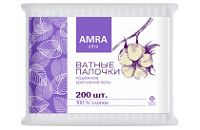 Бумфа Ватные палочки АМРА в пакете 200 (28уп)