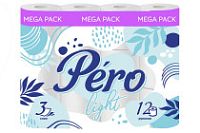 Туалетная бумага PERO Light 3-х сл. 14м (12рул) (8уп)