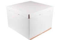Короб картонный д/тортов 300х300х450 белый