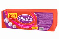 Салфетки 24х24 1-слойн. (PLUSHE) 500л/4уп Интенсив Красные