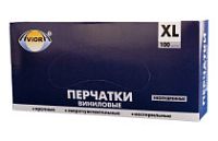 Перчатки винил.неопудр. АВИОРА XL /10х100шт/ (10)