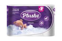 Туалетная бумага PLUSHE Classic 2-х сл. 18м (12рул) (12уп)