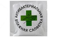 Салфетка влажная в индив. упаковке 135x135 Антибактериальная Студиопак